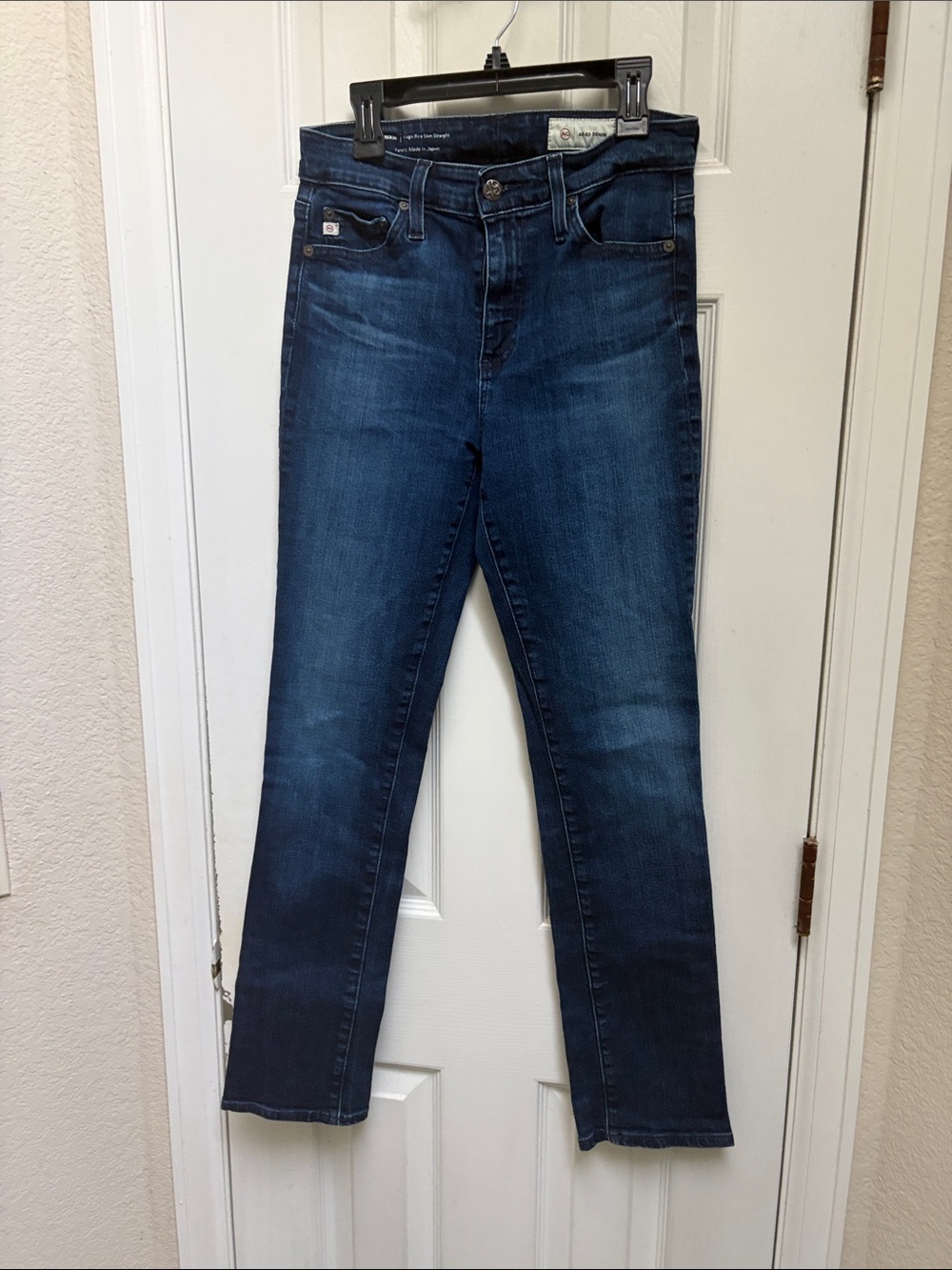Ag Adriano Goldschmied Dark Indigo Straight Leg Jeans
